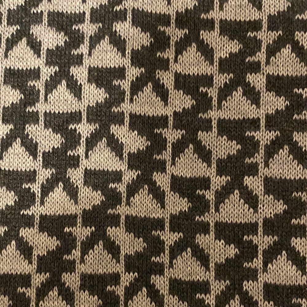 Michael Kors Monogram Black and Cream Scarf - Picture 3 of 4